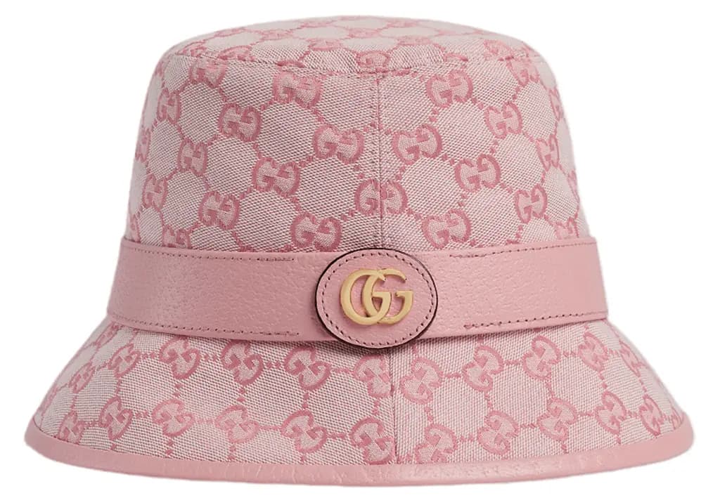 Mũ Gucci Canvas Bucket Hat 'Pink' 748476-4HG62-5872