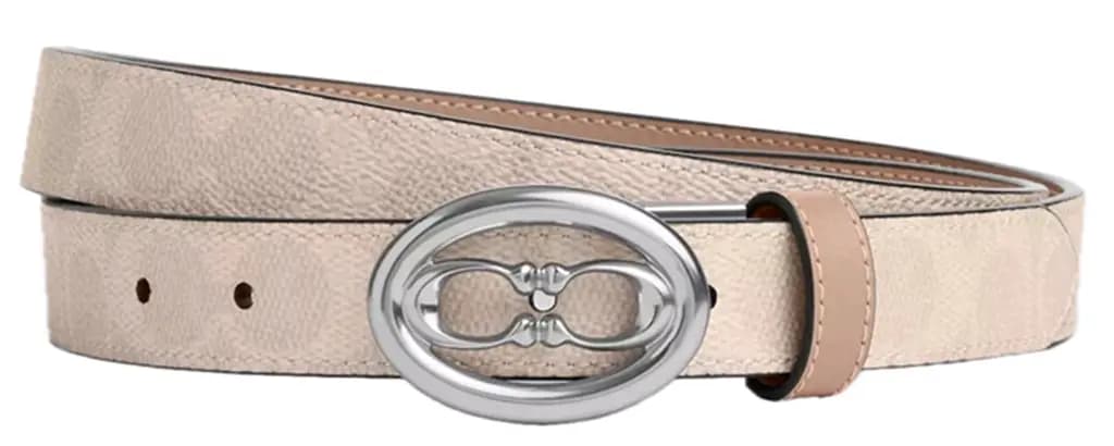 Thắt Lưng Coach Leather Belts 'Beige' CZ196-SVPWH