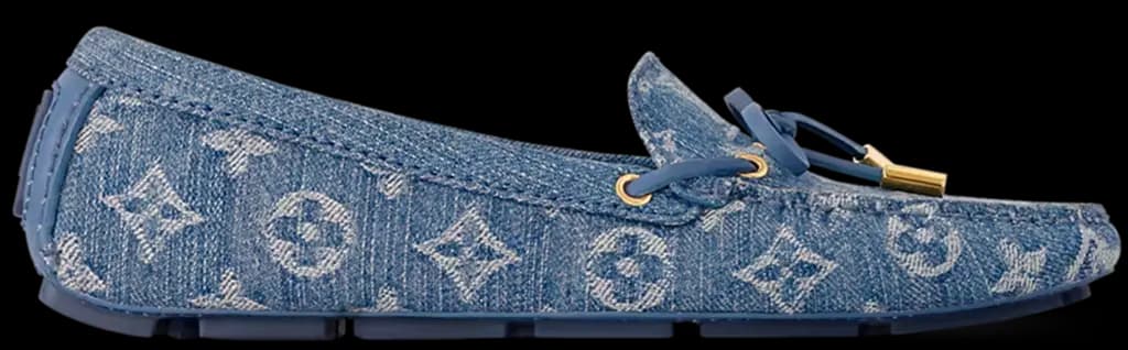 Giày Louis Vuitton Gloria Flat Loafer 'Blue' 1AGW33