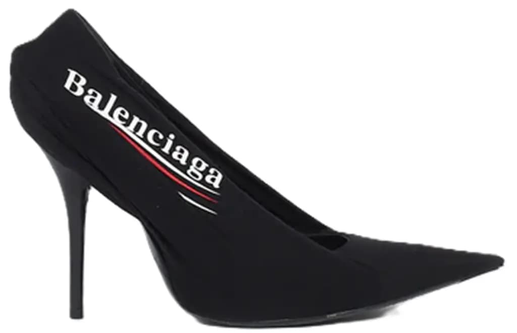 Giày Balenciaga Campaign Logo Pumps 'Black' 495777W0600-1091