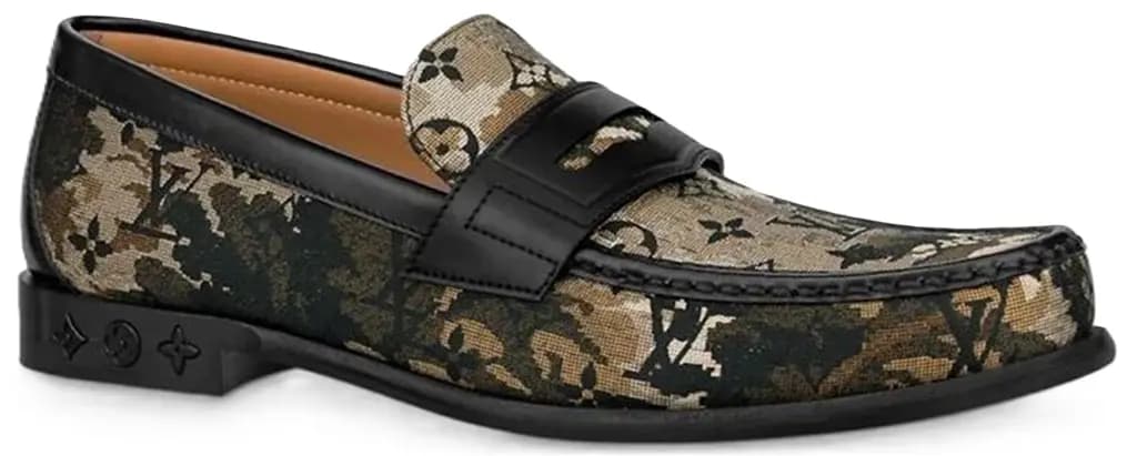 Giày Louis Vuitton Loafers 'Brown Camouflage Monogram' 1A8J3I