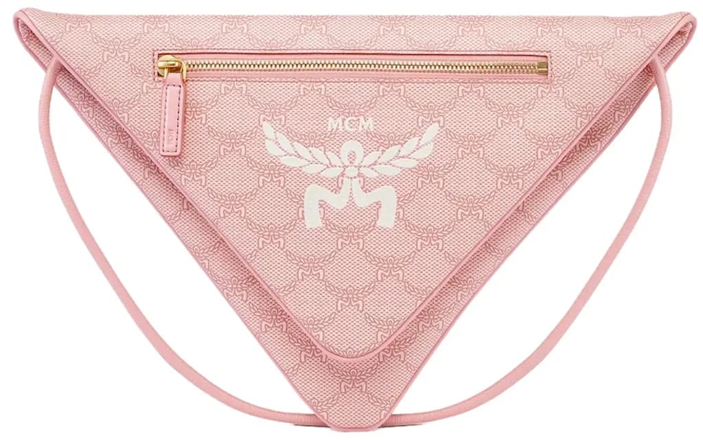 Túi MCM Himmel Triangle Pouch 'Pink' MXZESAC06P6001