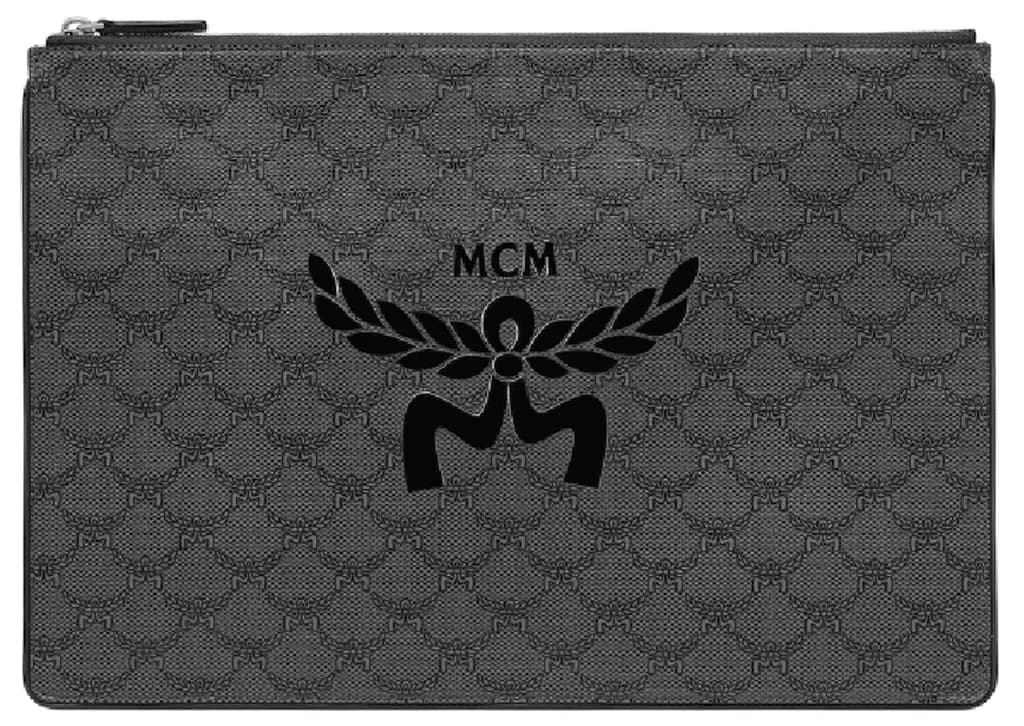 Túi MCM Himmel Zip Pouch 'Grey' MXZEAAC08ED001