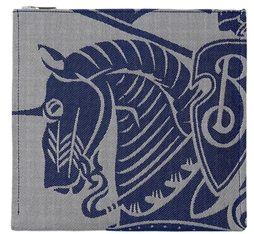 Ví Burberry Knight Logo Canvas Pouch 'Grey' 80838681