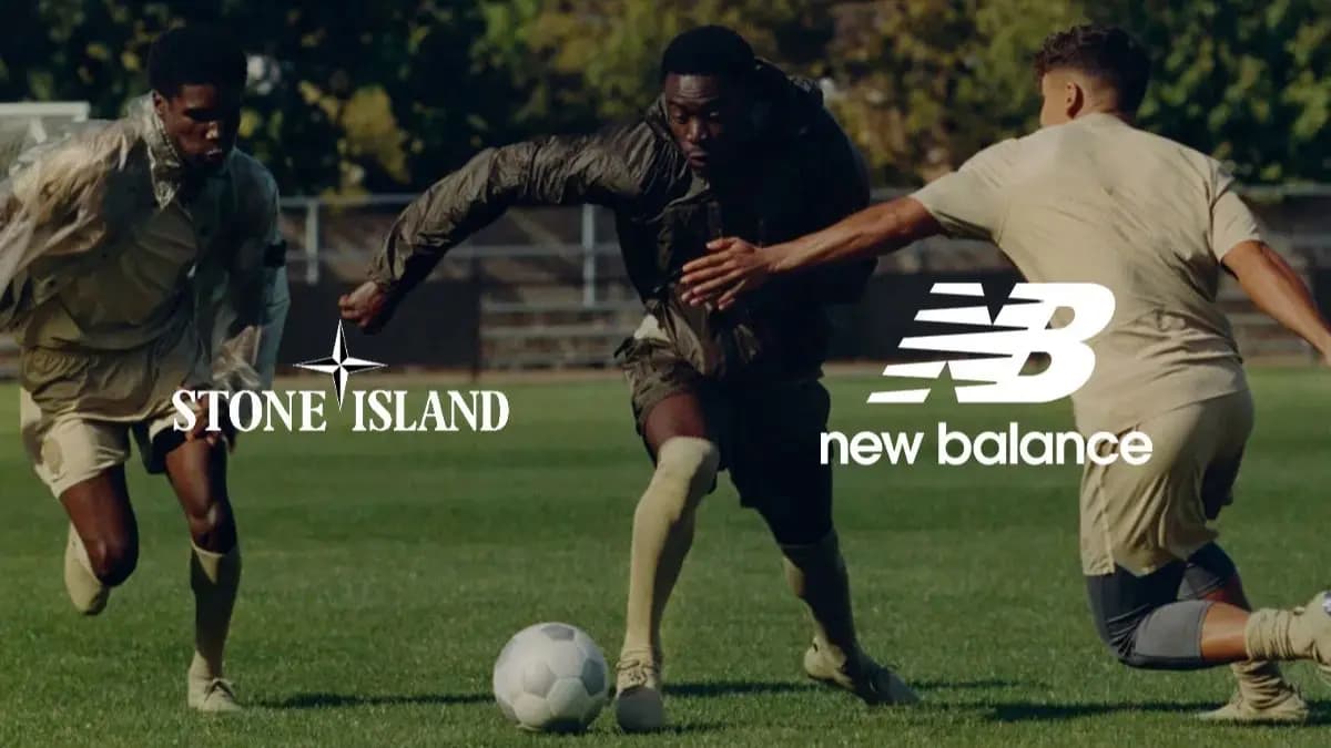 Stone Island trở lại cội nguồn bóng đá với bộ sưu tập giày đinh hợp tác cùng New Balance