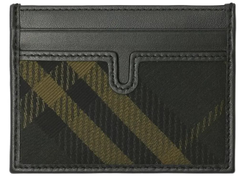 Ví Burberry Check Polyester Card Holder ‘Khaki’ 80984541