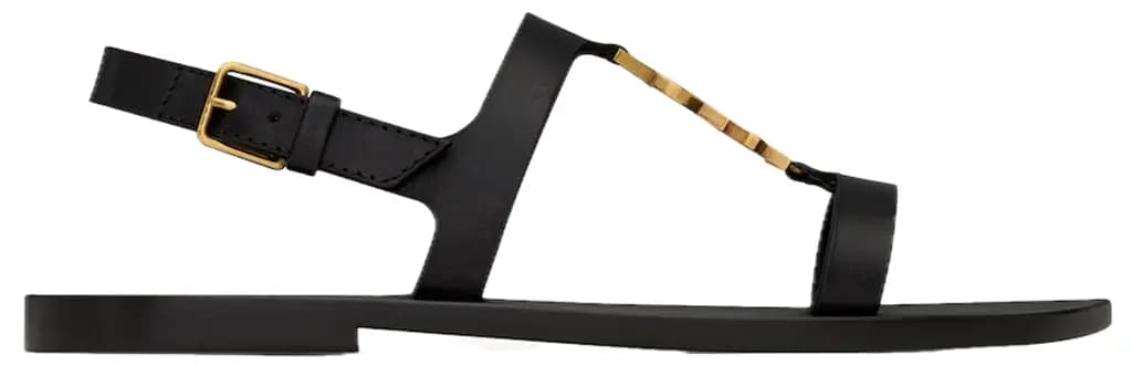 Dép Saint Laurent Cassandra Sandals ‘Black’ 818294DWEDD1000