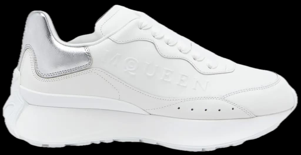 Giày Alexander McQueen Sprint  ‘White Silver’ 841160WIAHO9081