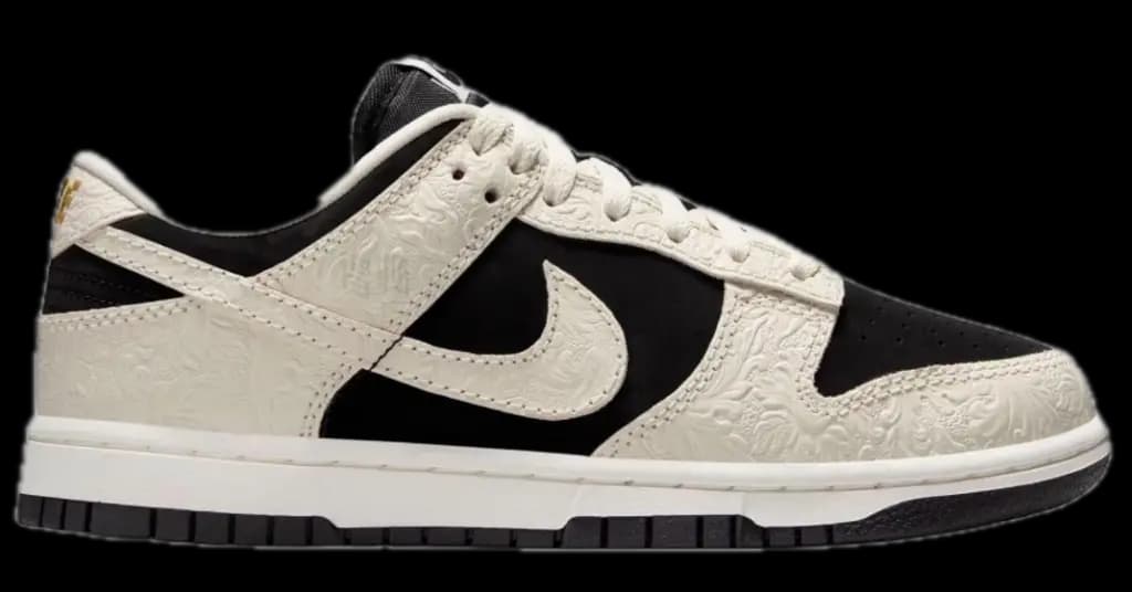 Giày Nike Dunk Embossed Baroque 'Black White' IF3944-001