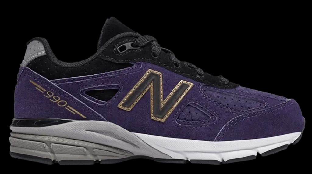 Giày New Balance 990v4 Big Kid 'Dark Purple' KJ990B4G