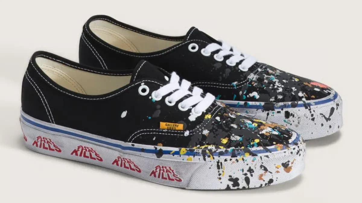 Vans Art That Kills: Gallery Dept. bổ sung phiên bản Authentic Đen vệt sơn mới