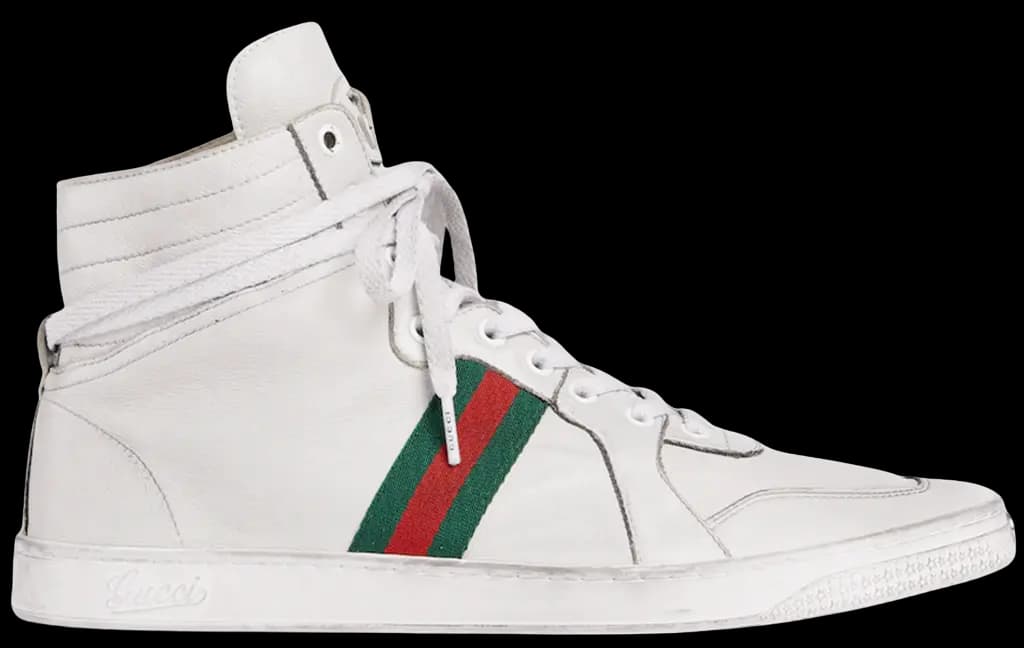 Giày Gucci Stretch High-top 'White’ 864414-AAGFF-9099