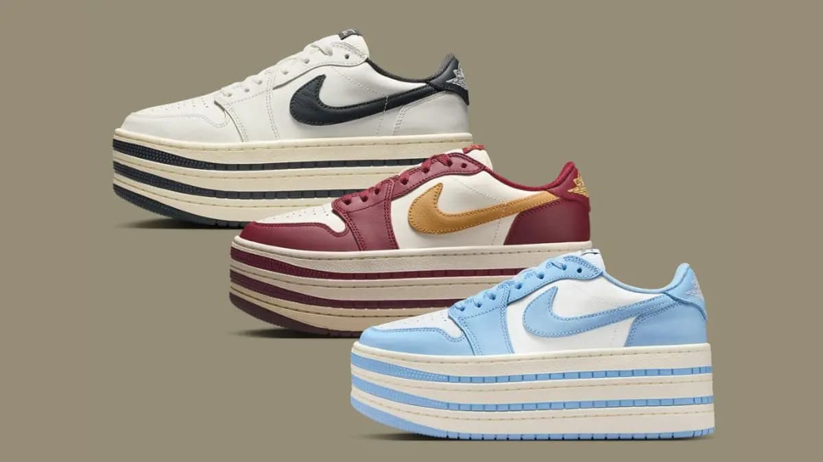 Jordan “xếp ba tầng” Air Jordan 1 Triple Stack trong silhouette platform mới độc quyền cho nữ