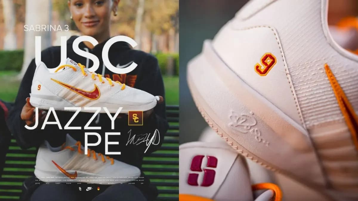 Nike chơi lớn cho tân binh USC Jazzy Davidson với đôi Sabrina 3 PE riêng