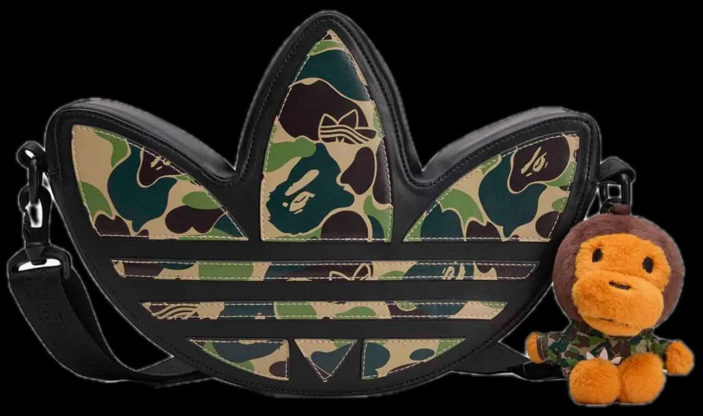 Túi Adidas x Bape Trefoil Shoulder Bag 'Black' KF4921