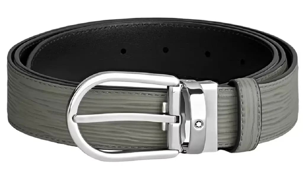 Thắt Lưng MontBlanc Horseshoe Buckle 'Grey' 199644