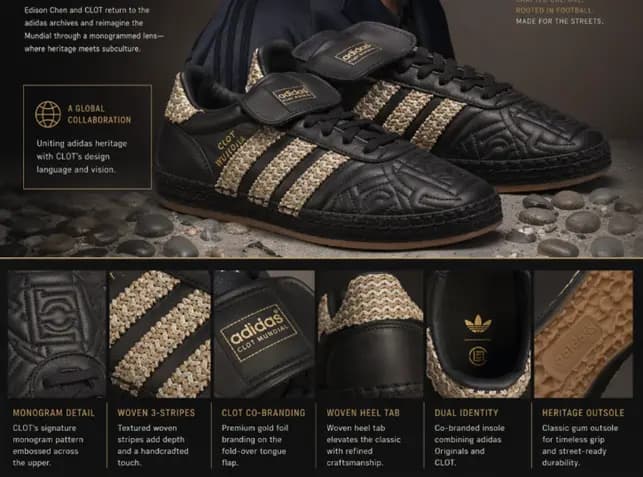 CLOT x Adidas Mundial 2026: Thiết Kế Espadrille Độc Đáo