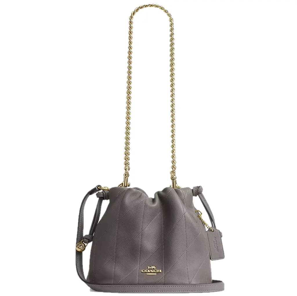 Túi Coach 17 Faye Mini Drawstring Bag With Quilting 'Slate' CDB69-IMSLA