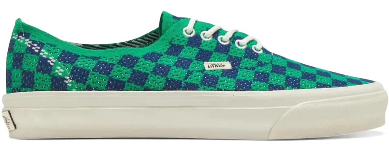 Giày Vans LX Authentic 44 EK 'Punk Check Green Navy' VN000EJC5W3