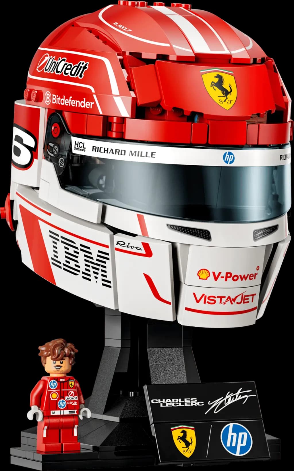 Mô Hình Lego Scuderia Ferrari HP Charles Leclerc Helmet 43014