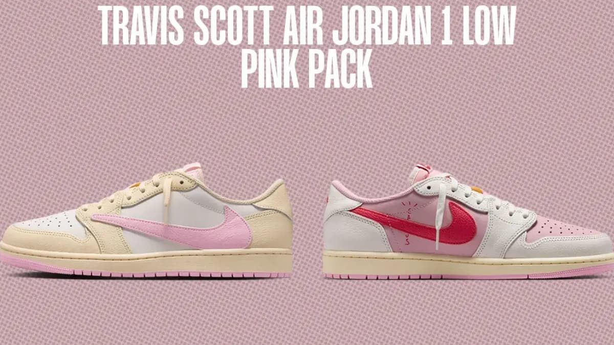 Travis Scott Air Jordan 1 Low Pink Pack - Cơn Sốt Sneaker 2026
