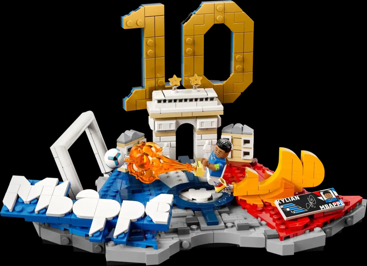 Mô Hình Lego Kylian Mbappé – Soccer Highlights 43013