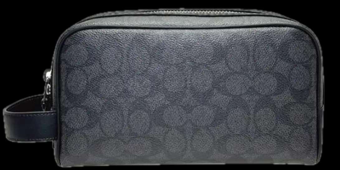 Túi Coach Travel Kit Small Signature 'Black' CAR15-QBMI5