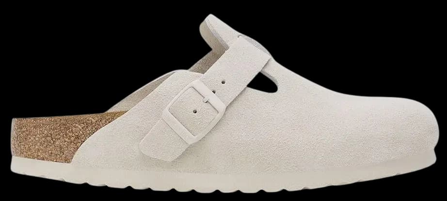 Dép Birkenstock Boston Soft Footbed 'White' 1027693
