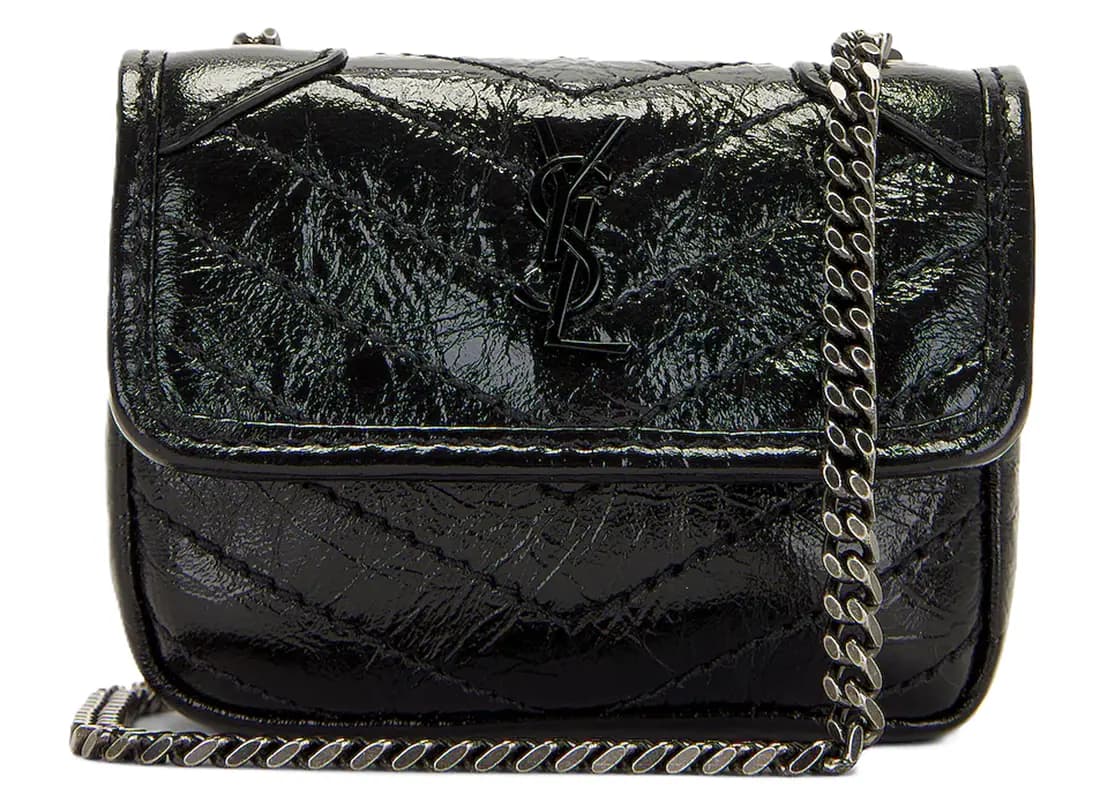 Túi Saint Laurent Niki Airpod Case 'Nero' 710844-0EN04-1000