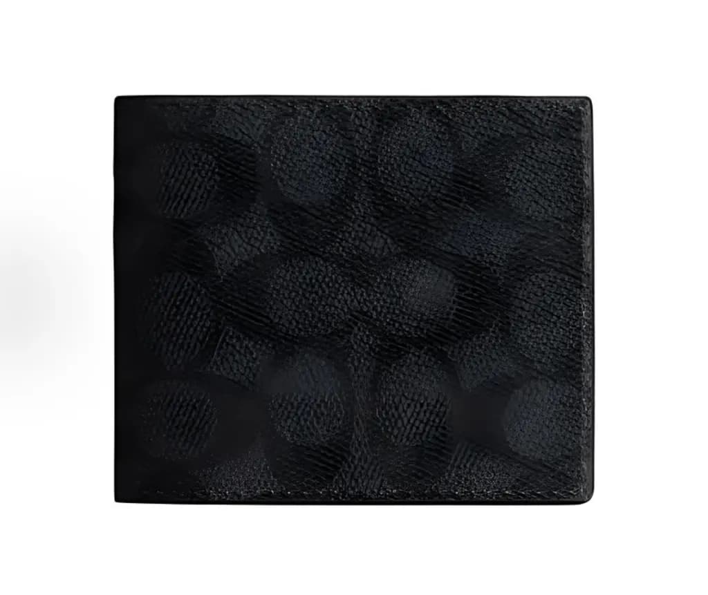 Ví Coach Billfold Wallet 'Black' CY394-QBMI5