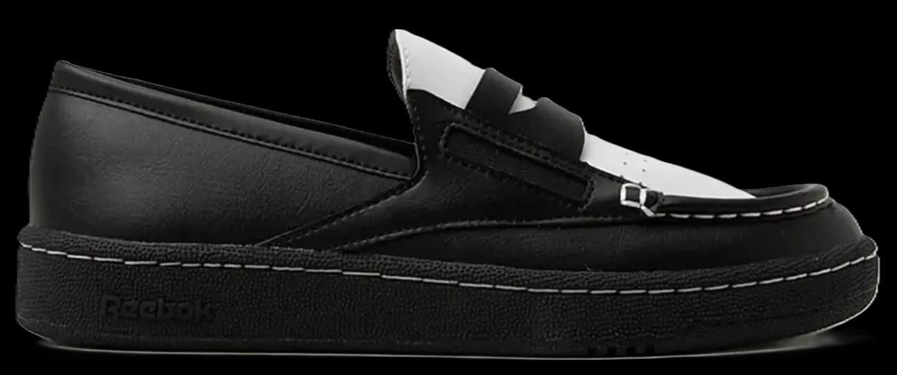Giày Reebok Club C Loafer ‘Black White Black’ 100278435
