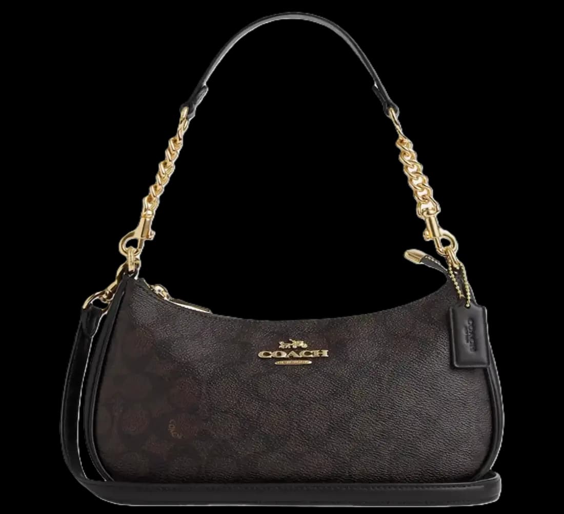 Túi Coach Teri Shoulder Bag 'Walnut' CV933-IMXAQ