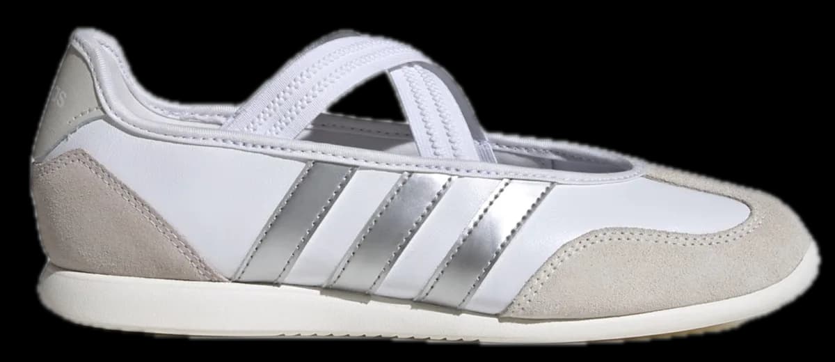 Giày Adidas Barreda Mary Jane 'White Silver Metallic' HQ7400