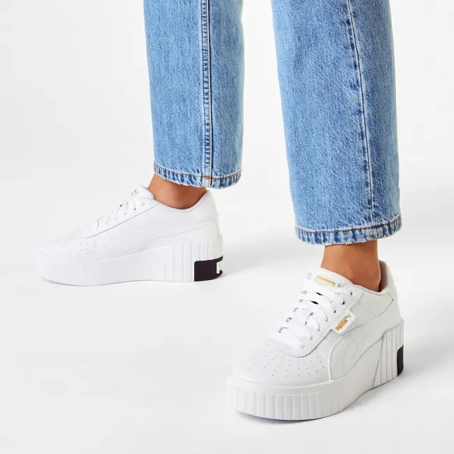 Giày Puma Wmns Cali Wedge 'White' 373438-03 — ảnh 2