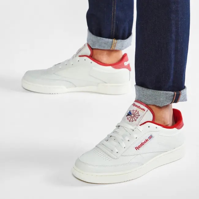 Giày Reebok Club C 85 'White Red' FY9424 — ảnh 3