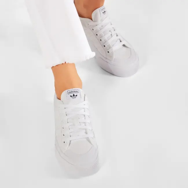 Giày Adidas Wmns Nizza Platform 'Triple White' FV5322 — ảnh 4