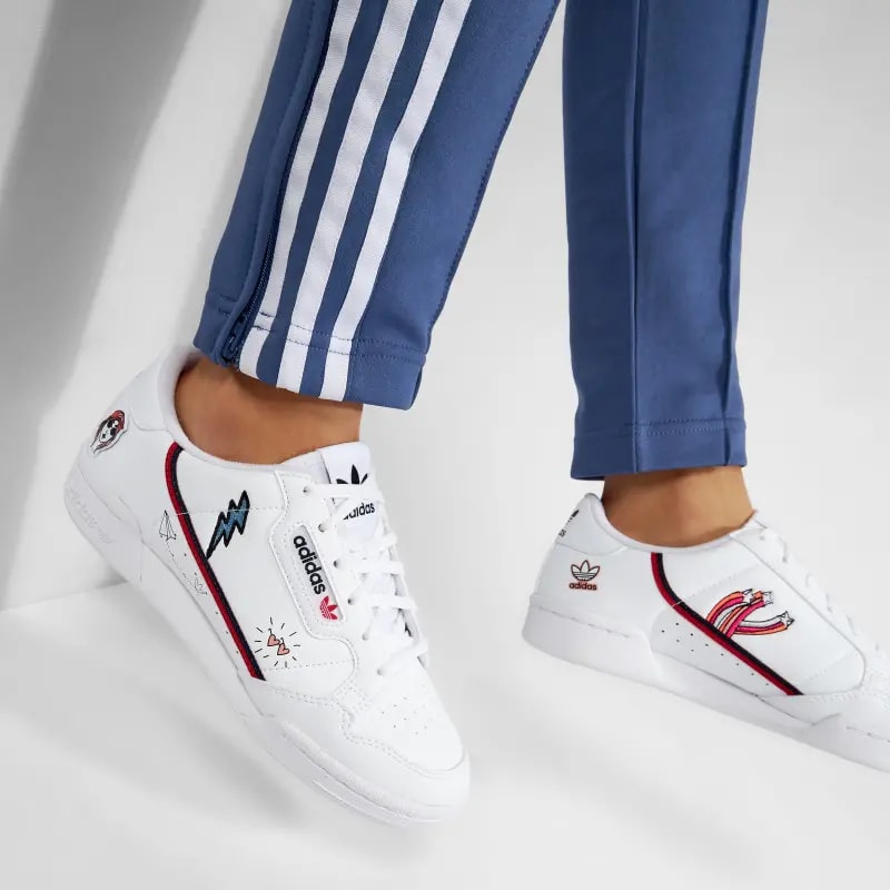 Giày Adidas Continental 80 J Młodzieżowe Białe FX6067 — ảnh 2