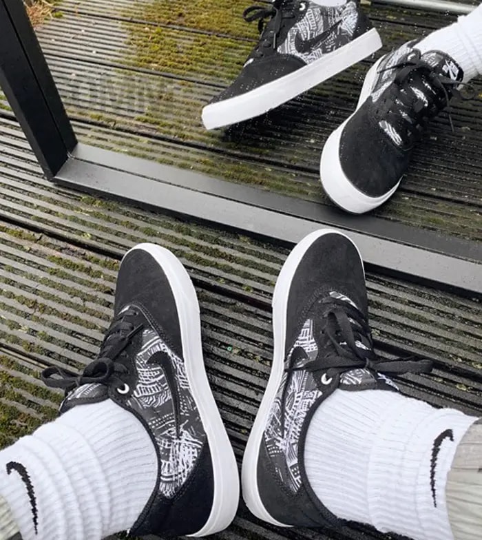 Giày Nike Chron Solarsoft SB Premium 'Black White' CK0980-004 — ảnh 2