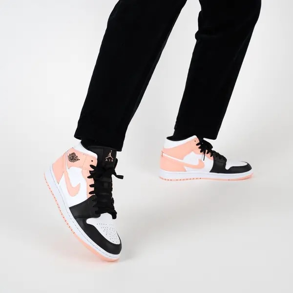 Giày Nike Air Jordan 1 Mid 'Arctic Orange Black Toe' 554724-133 — ảnh 2