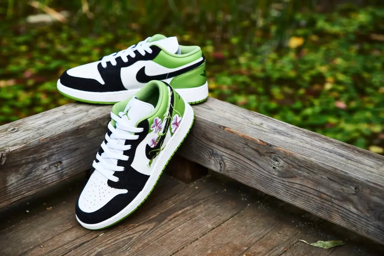 Giày Nike Air Jordan 1 Low SE 'Floral Vines' DQ8389-100 — ảnh 3
