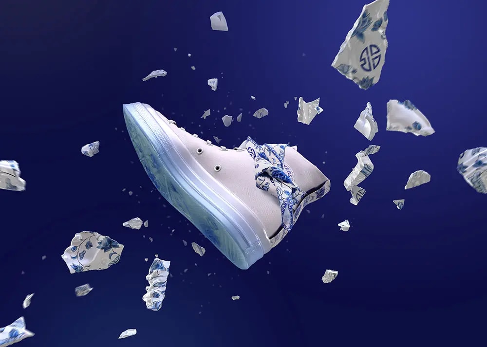 Giày Converse Lay Zhang x Chuck 70 High 'Blue White Porcelain' 170624C — ảnh 3