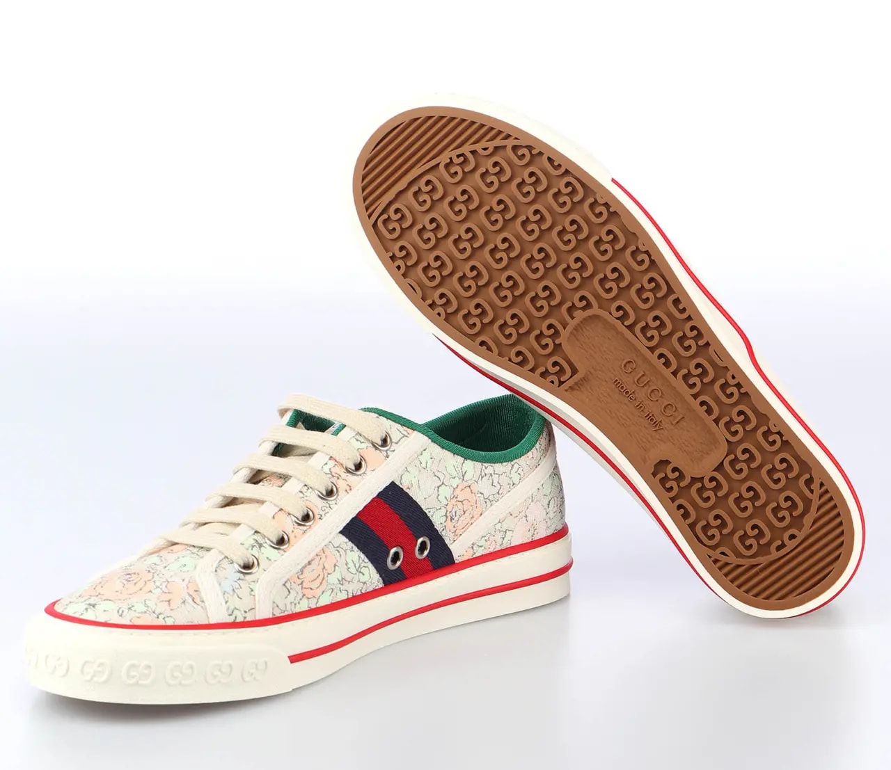 Giày Gucci Tennis 1977 'Floral Mint Green' 606110-2I410-3960 — ảnh 5
