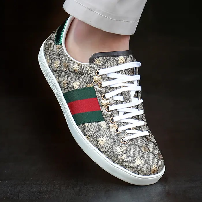 Giày Gucci Ace GG Supreme 'Bees'  548950 9N020 8465 — ảnh 2