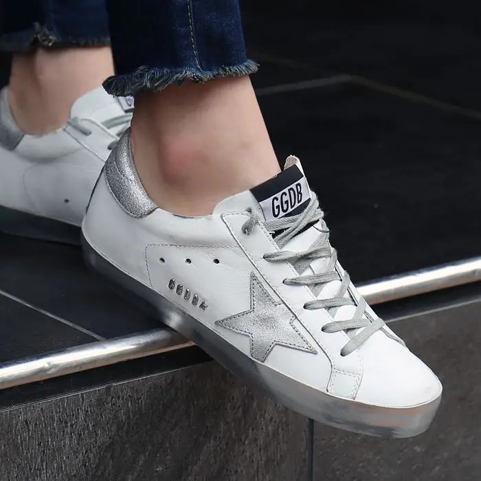 Giày Golden Goose Wmns Superstar Sparkle 'Silver' GCOWS590-E36 — ảnh 2