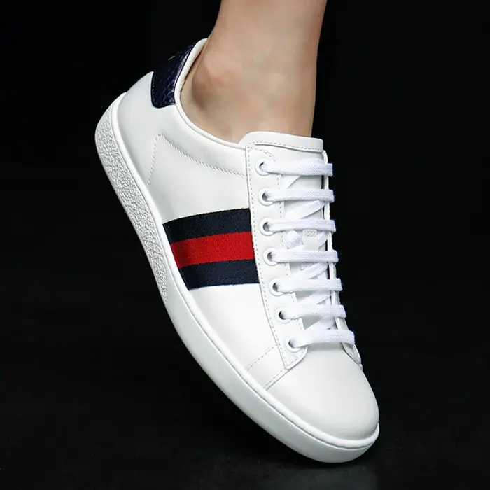 Giày Gucci Ace 'White Blue Red' 387993-A38D0-9072 — ảnh 2