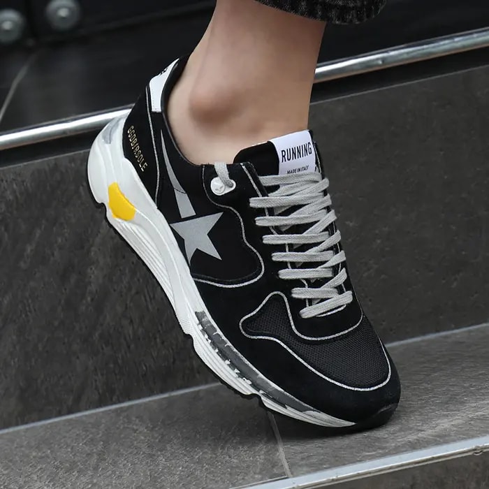 Giày Golden Goose Running Sole 'Black Silver Star' GMF00126-F000326-90178 — ảnh 3