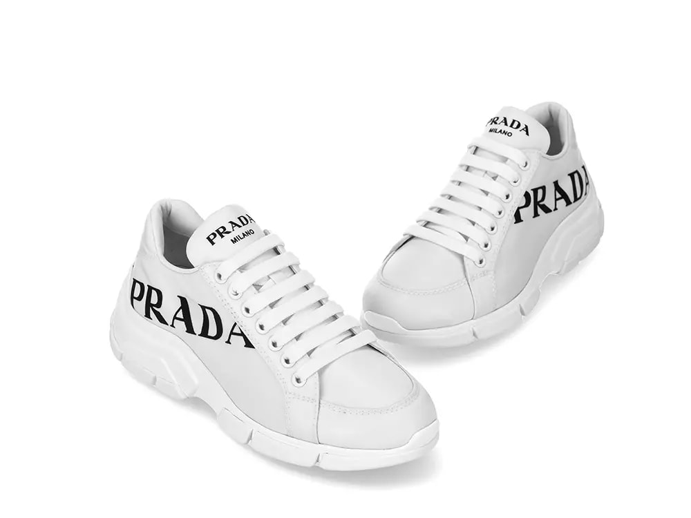 Giày Prada Nylon Bicolor White 1E662M_3LFV_F0964 — ảnh 4