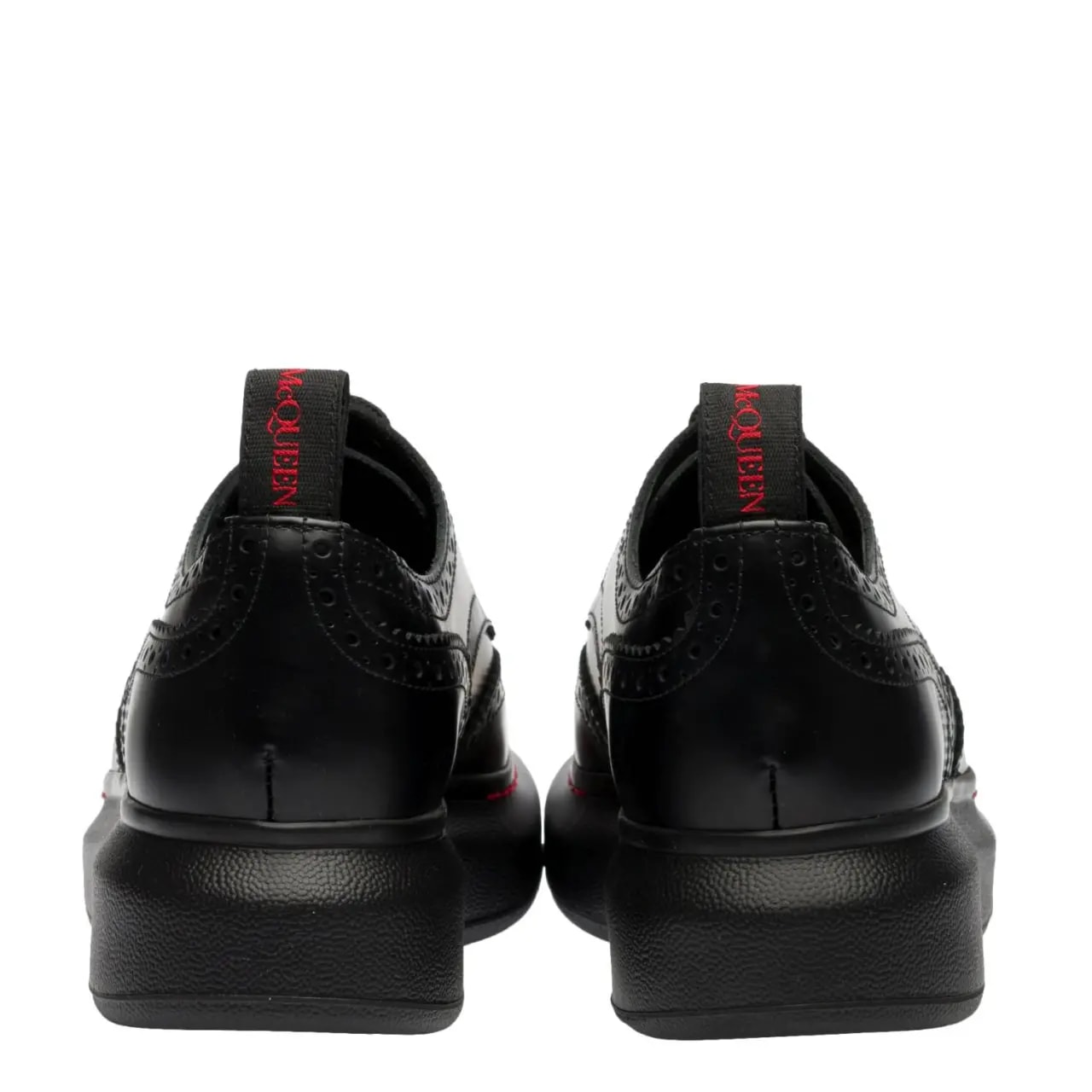 Giày Alexander McQueen Black Red Hybrid Sole Derby 586400-WHX51-1000 — ảnh 3