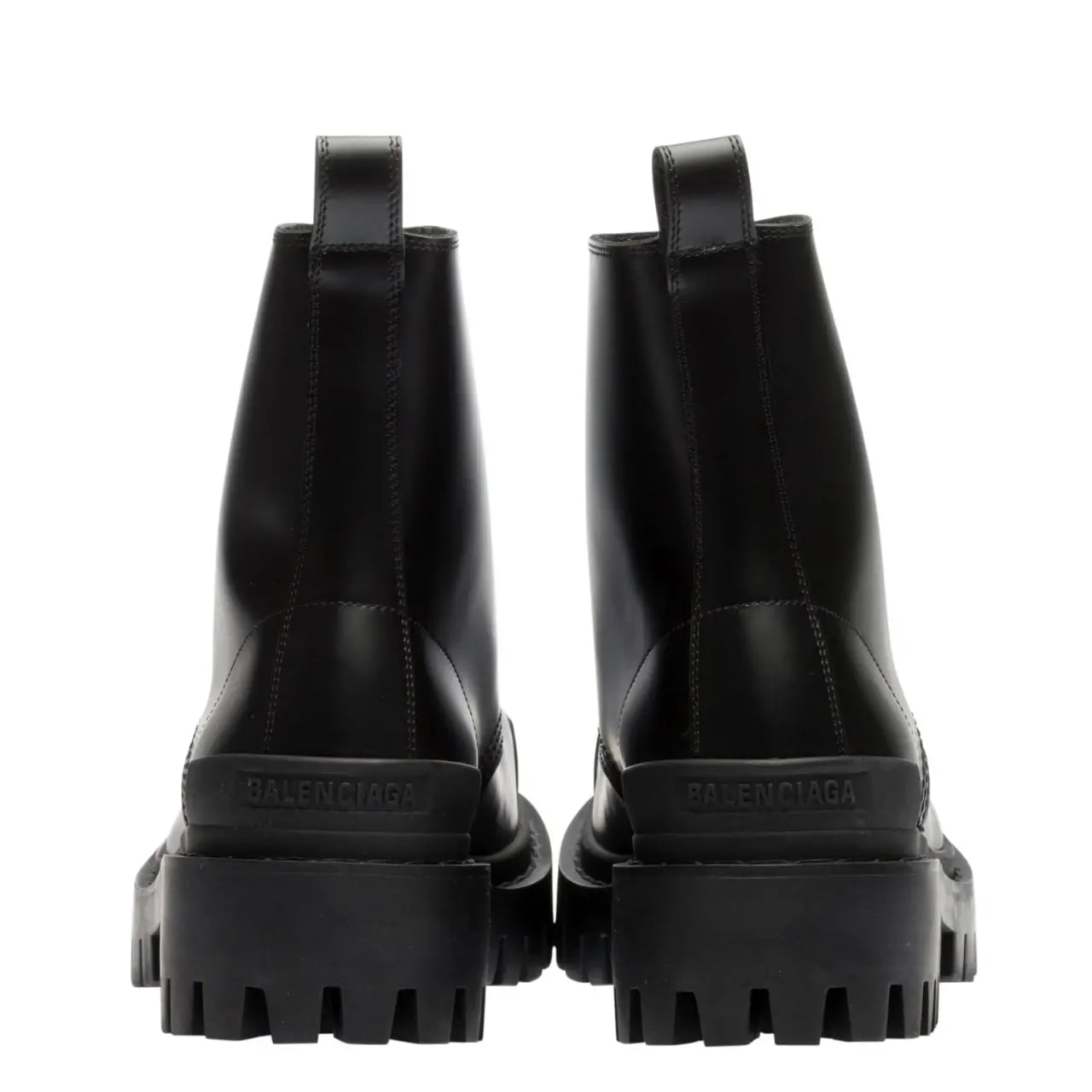 Giày Balenciaga Wmns Leather Combat Boots Strike 590974-WA960-1000 — ảnh 3