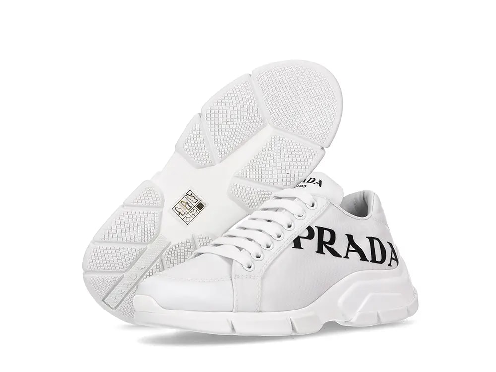 Giày Prada Nylon Bicolor White 1E662M_3LFV_F0964 — ảnh 3